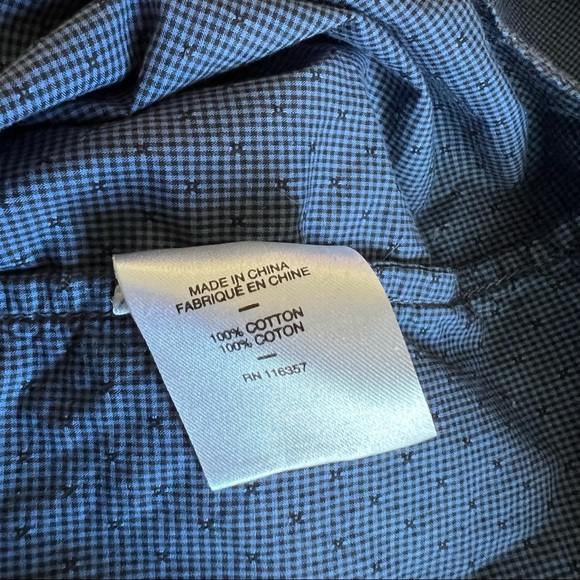 Zachary Prell Button-down Long Sleeve Blue Checked Shirt - Picture 6 of 7